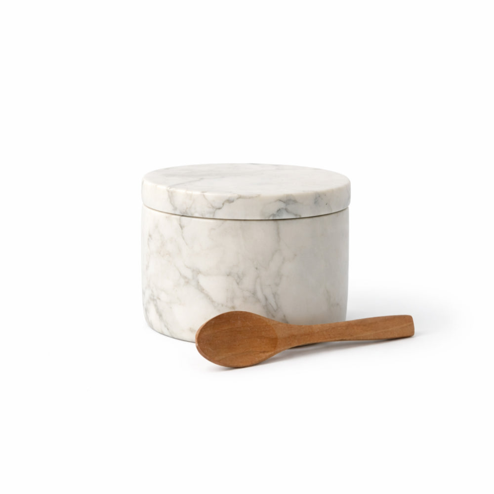 Lake House Collection Marble Seasoning Jar with Spoon